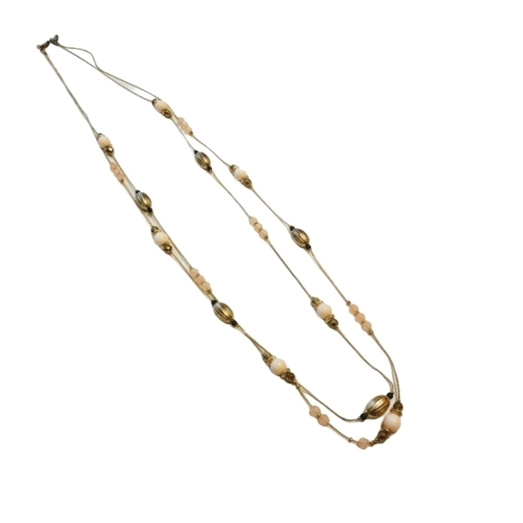 New York & Company Jewelry - NY & Company | Gold & Pink 18.5" Double Necklace